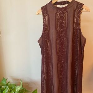 Maroon Lace Dress (lined)